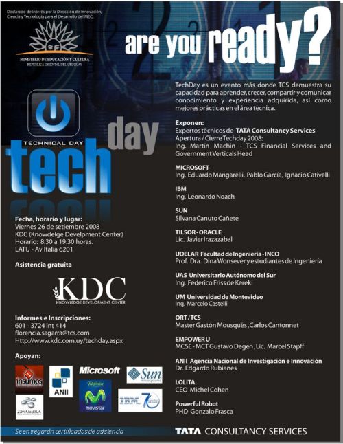 Afiche TechDay TCS